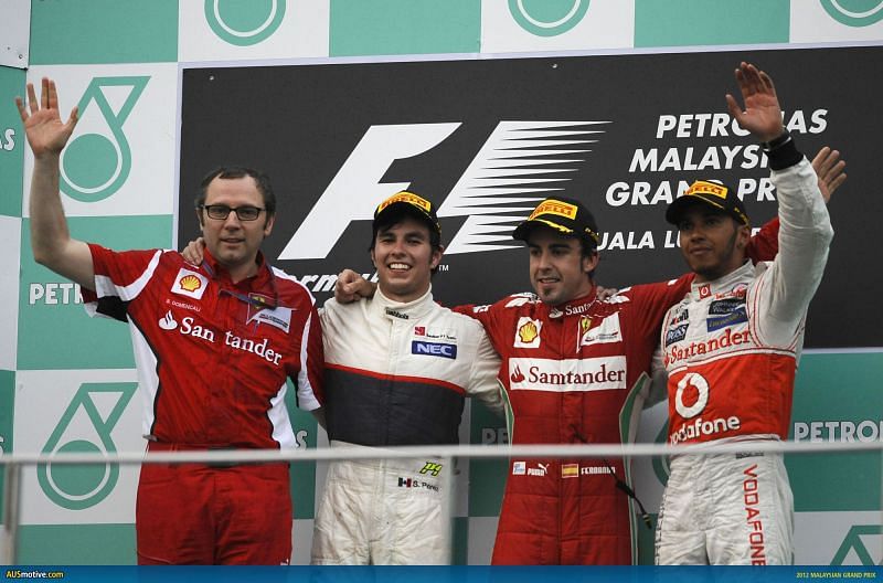 Top 3 - Malaysian GP, 2012
